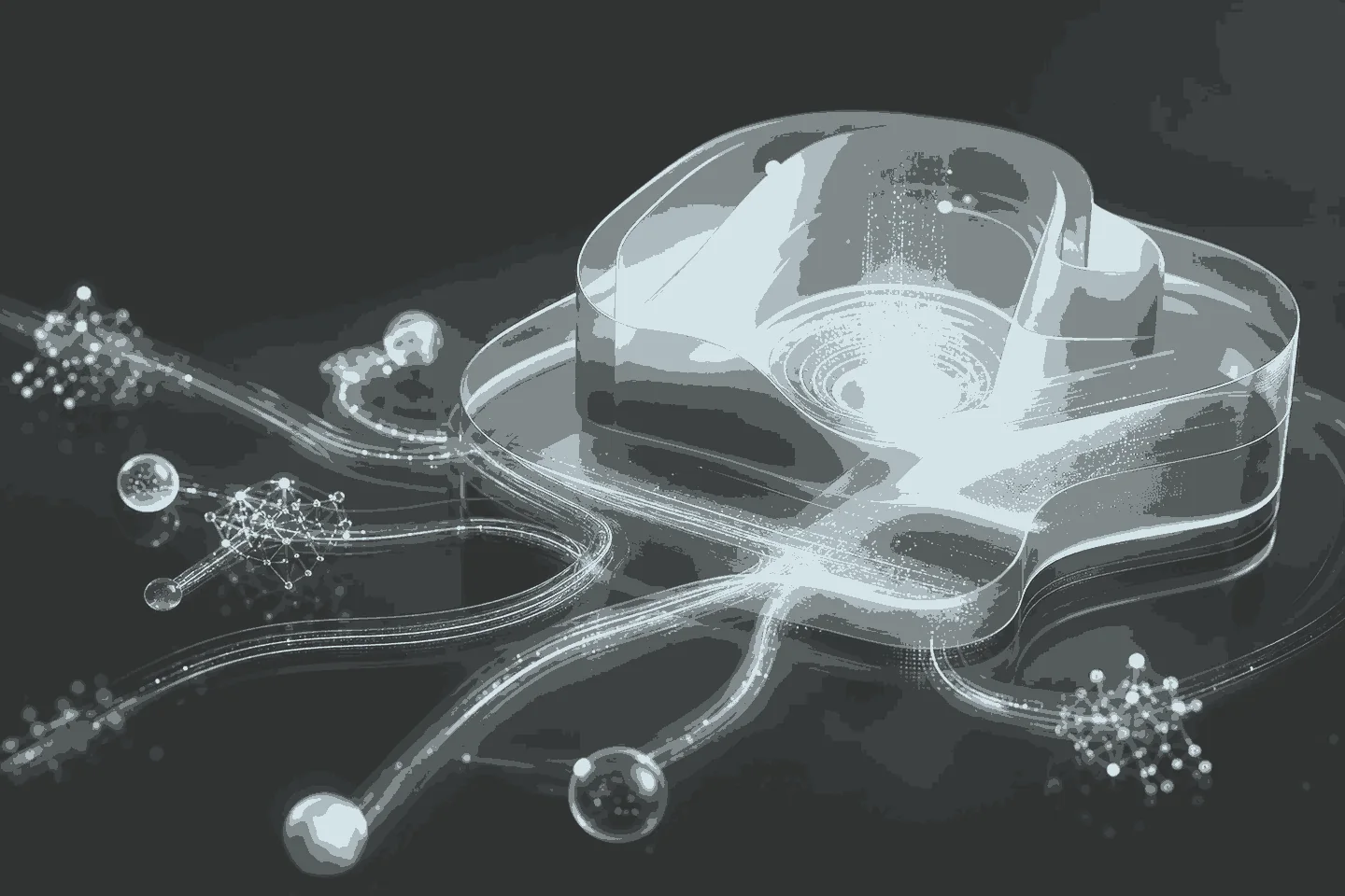 Abstract secure connected-care pathways linking translucent clinical nodes